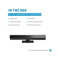 HP Z G3 Soundbar Black - High-Quality Audio Experience for Your Workstation - Order Now!